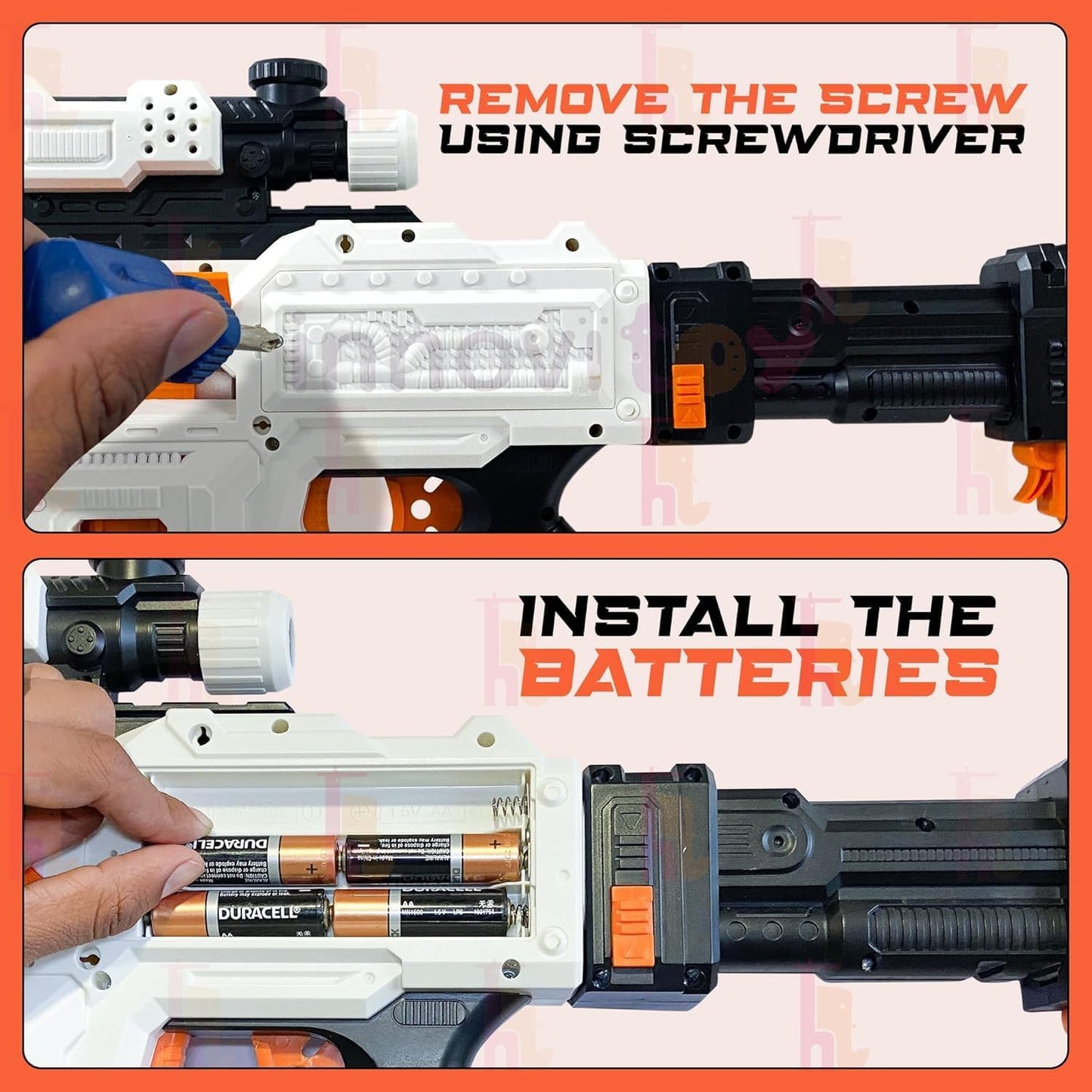 DN Toys 60cm Alpha Striker Motorized Foam Blaster – Battery-Powered Toy Gun with 20 Soft Darts & Scope | Long-Range, High-Performance Shooting for Kids 8+ | Ultimate Action & Adventure Play