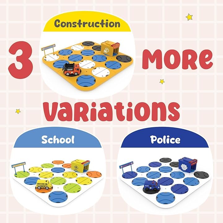 DN TOYS Fire Vehicle Theme DIY Track Maze Race Car Track Building Block | Educational Toy Set with 1 Light-Up Fire Car | STEM Learning Construction Play Set for Kids - 34 Pcs