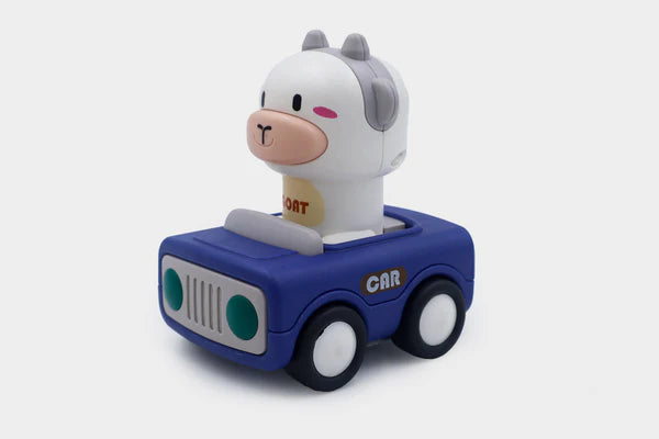 B2B Press and Go Animal Face Car (MRP : Rs. 329) (MOQ : 12) (Offer : Additional 8% off)