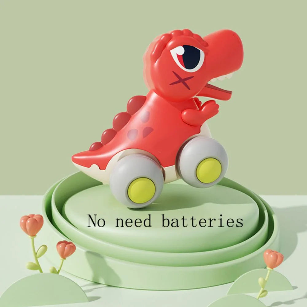 DN TOYS Cool Run Dinosaur Car for 1 Year Old | Small and Light Educational Plastic Toy, Press and Go, Bright Colorful Design, Safe ABS Material, Ideal Gift for Toddlers