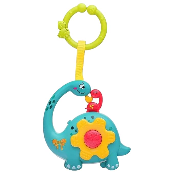Musical Cradle Rattle for Newborns – Light-Up Baby Toy with Clip, Loop & 4 Rhymes | BPA-Free Sensory Toy for Crib, Stroller & Car Seat | Perfect for Babies 0-6 Months ASIN