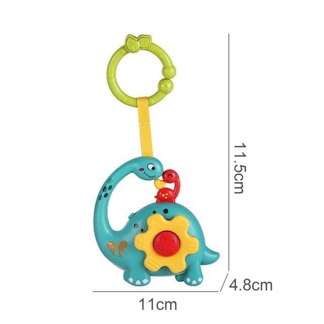 Musical Cradle Rattle for Newborns – Light-Up Baby Toy with Clip, Loop & 4 Rhymes | BPA-Free Sensory Toy for Crib, Stroller & Car Seat | Perfect for Babies 0-6 Months ASIN